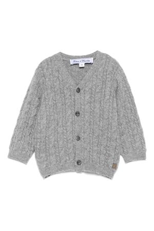 cardigan in lana grigio TARTINE ET CHOCOLAT KIDS | CB1800122